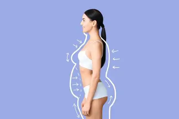 image of woman experiencing fat reduction treatment Salford