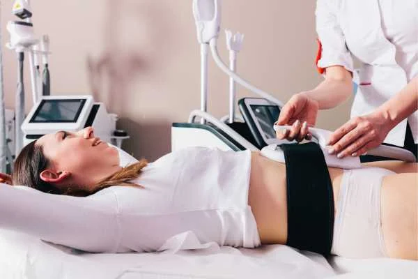 woman having body sculpting to help improve her body image and her mental health Salford